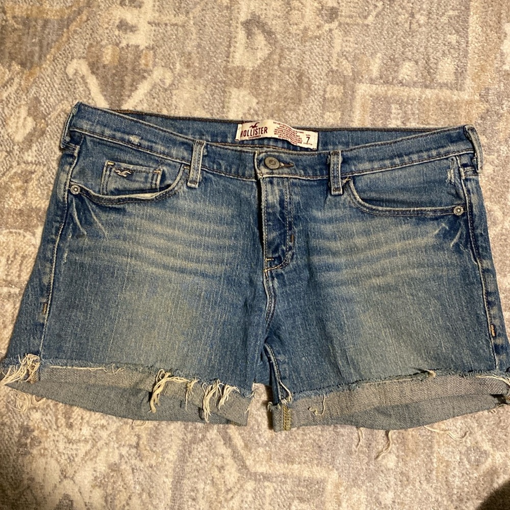 Hollister Rolled Distressed shorts